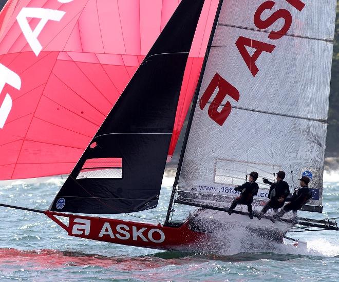 Asko Appliances was consistent to finish fifth today - 18ft Skiffs Yandoo Trophy © Frank Quealey /Australian 18 Footers League http://www.18footers.com.au
